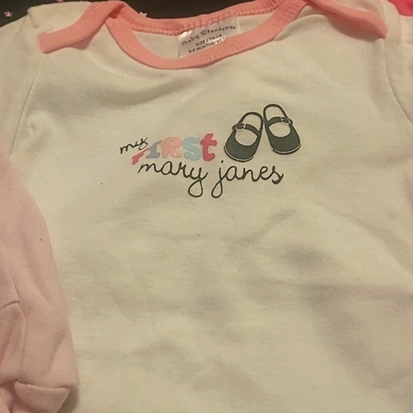 Lot of 0-3M Girl Onesies and Bottoms - Picture 2 of 9